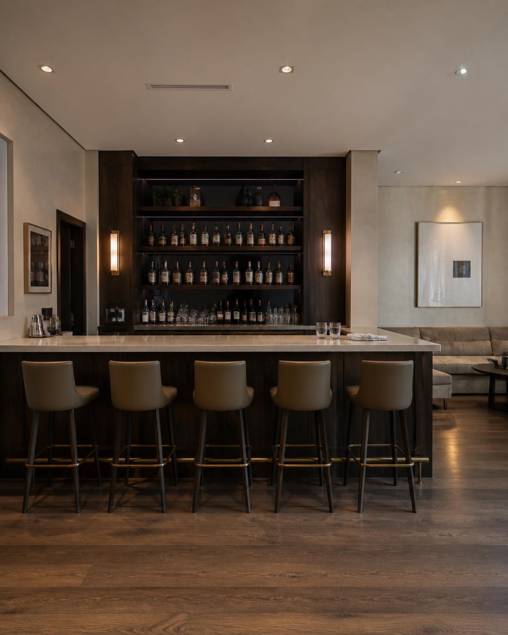 Original photograph — modern boutique hotel bar