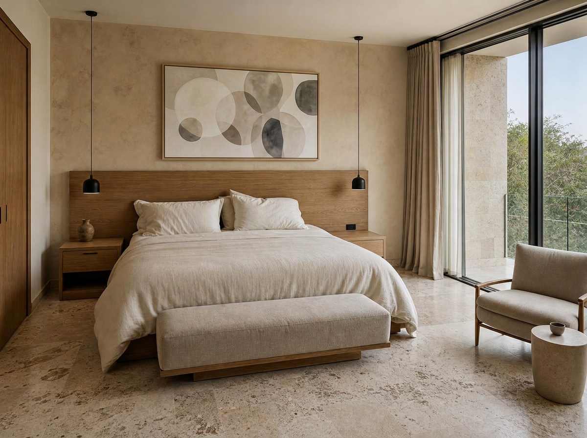 Original unedited photograph of the same hotel suite supplied by the property